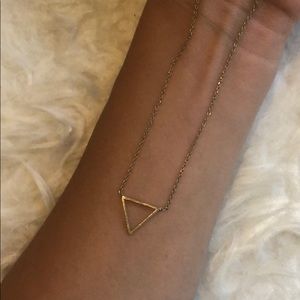 Simple & Delicate Gold-Plated Triangle Necklace